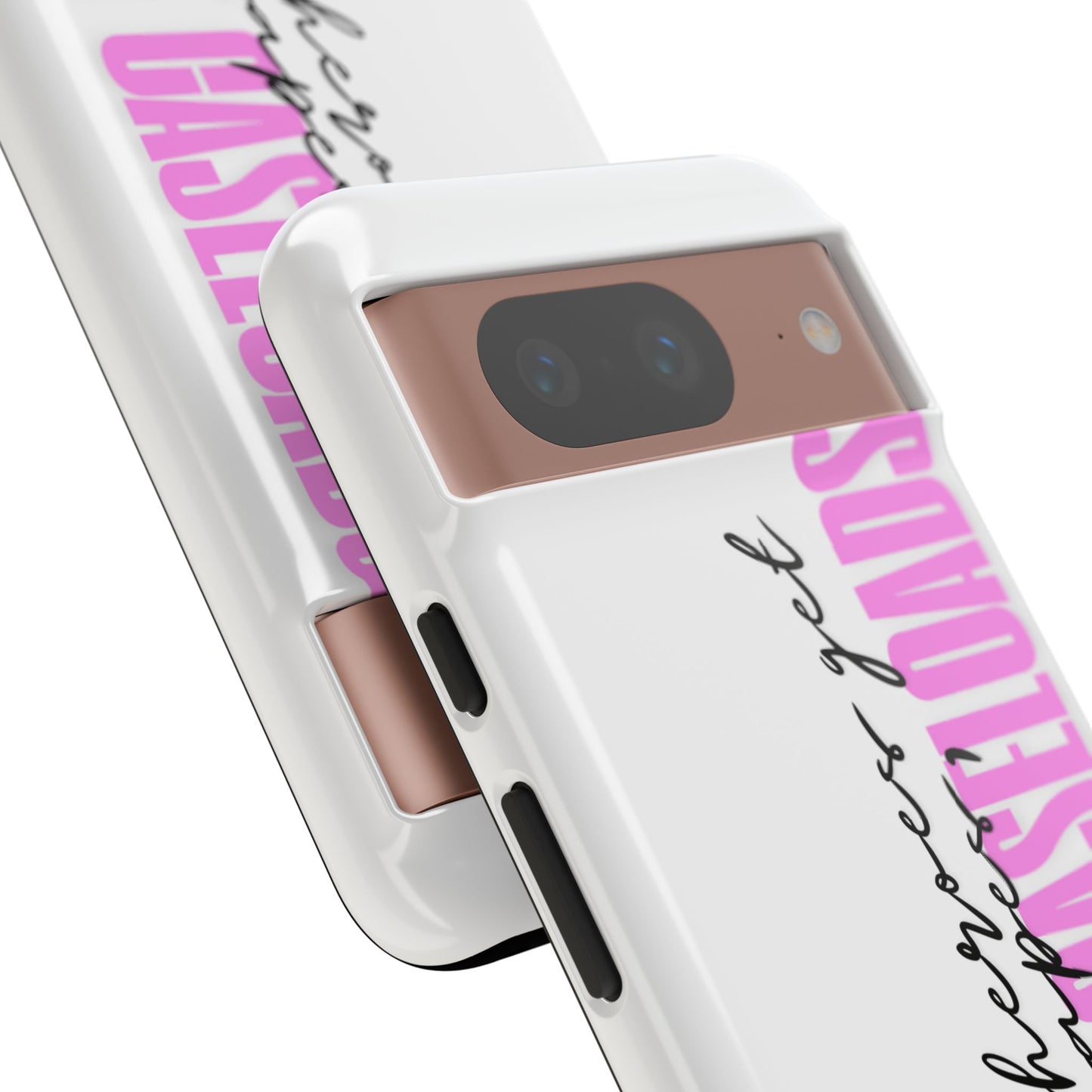 Counselor Phone Case — "Superheroes Get Capes, We Get Caseloads" (Pink Vertical Tough Case)