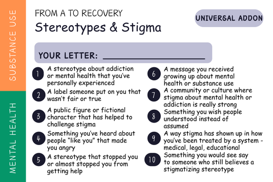 From A to Recovery — Stereotypes & Stigma Add-on (Universal)
