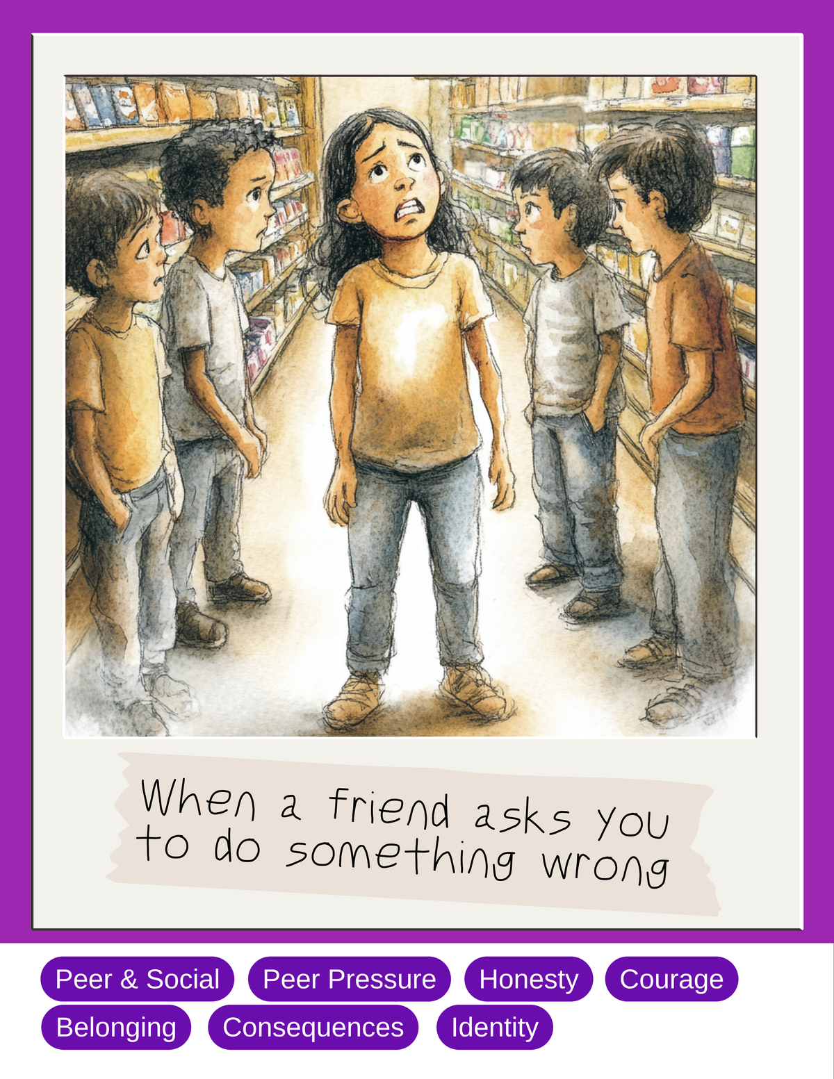 Scenario Cards — Peer & Social