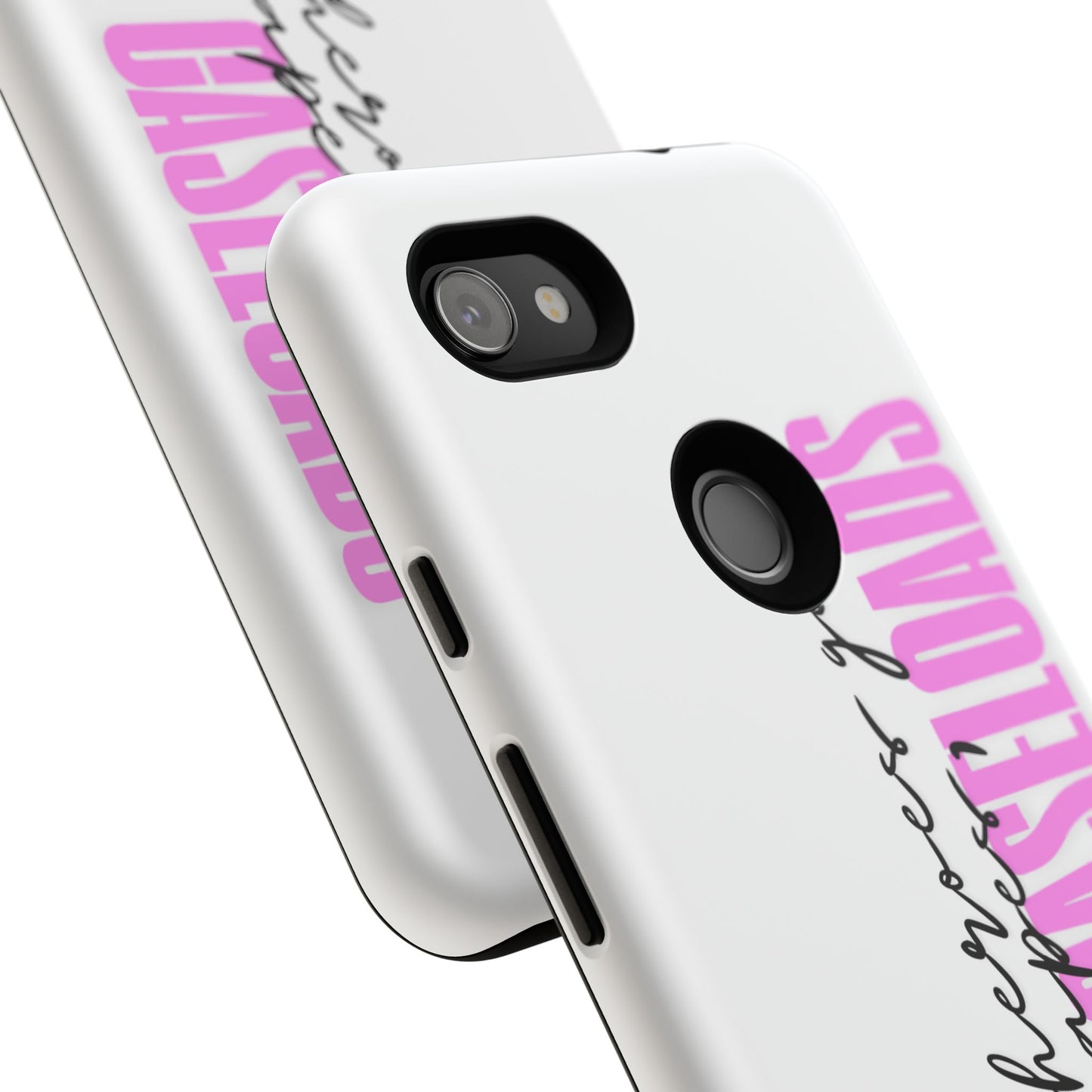 Counselor Phone Case — "Superheroes Get Capes, We Get Caseloads" (Pink Vertical Tough Case)
