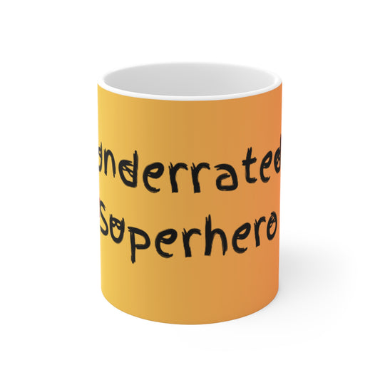 The Underrated Superhero Logo Mug – 11oz