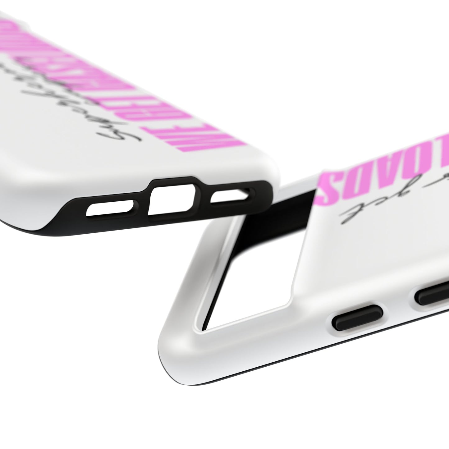 Counselor Phone Case — "Superheroes Get Capes, We Get Caseloads" (Pink Vertical Tough Case)