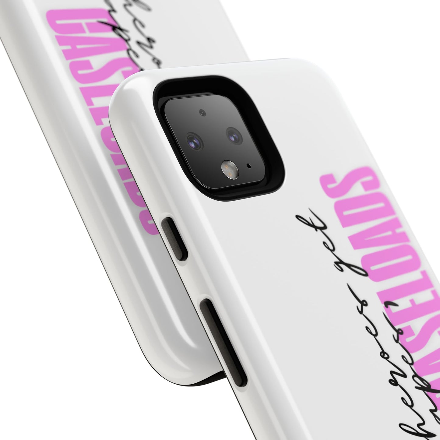 Counselor Phone Case — "Superheroes Get Capes, We Get Caseloads" (Pink Vertical Tough Case)