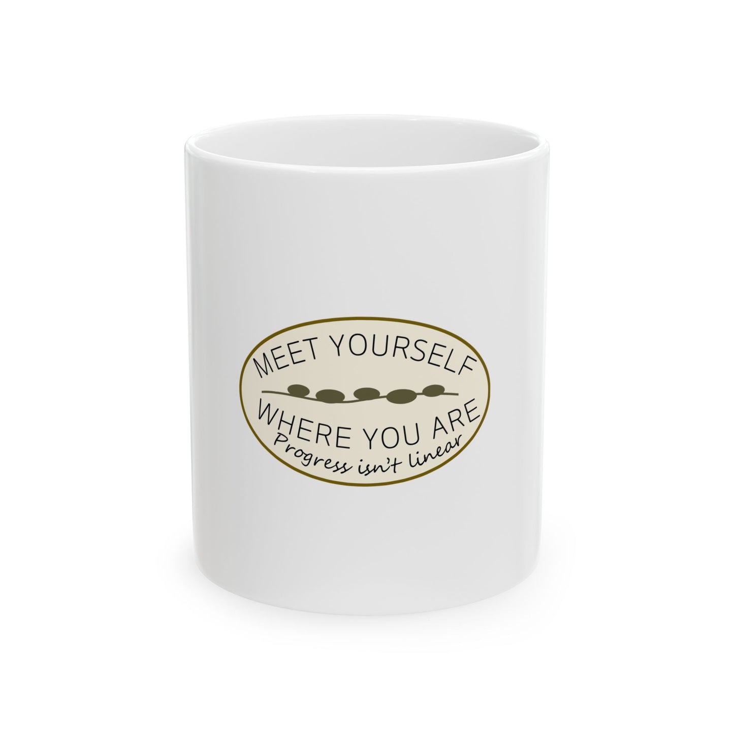Meet Yourself Where You Are - Ceramic Mug