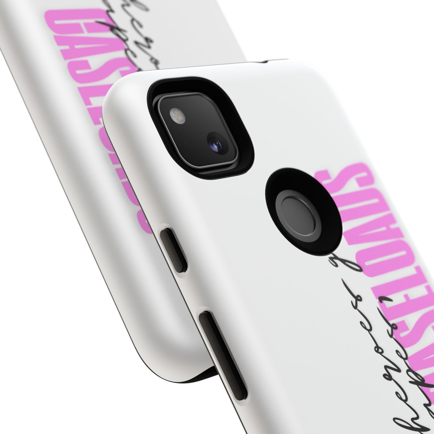 Counselor Phone Case — "Superheroes Get Capes, We Get Caseloads" (Pink Vertical Tough Case)