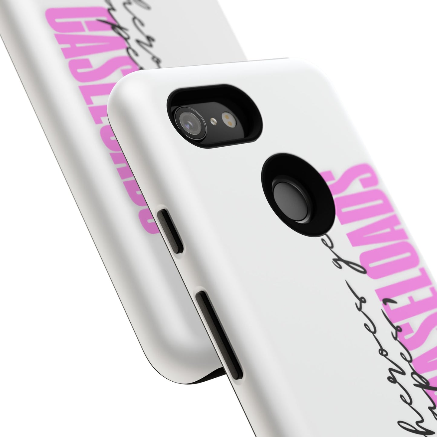 Counselor Phone Case — "Superheroes Get Capes, We Get Caseloads" (Pink Vertical Tough Case)