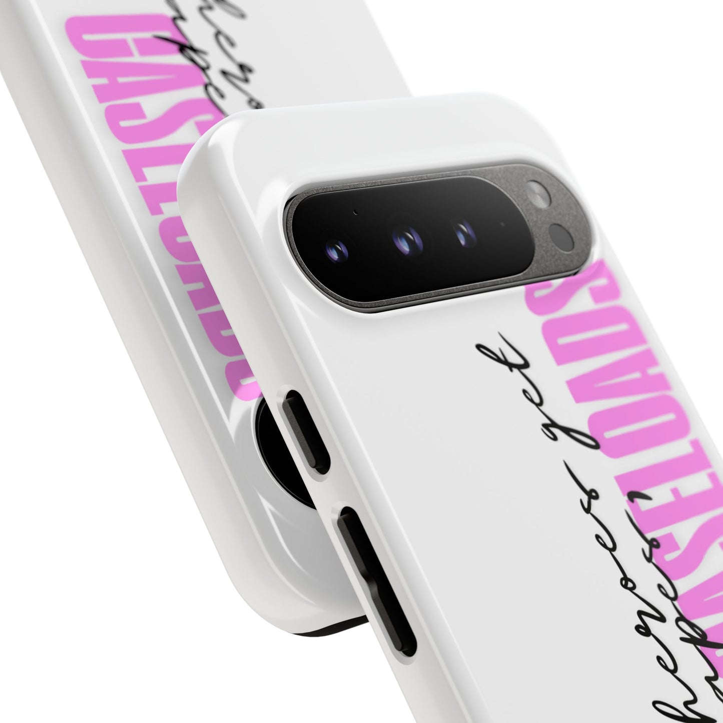 Counselor Phone Case — "Superheroes Get Capes, We Get Caseloads" (Pink Vertical Tough Case)