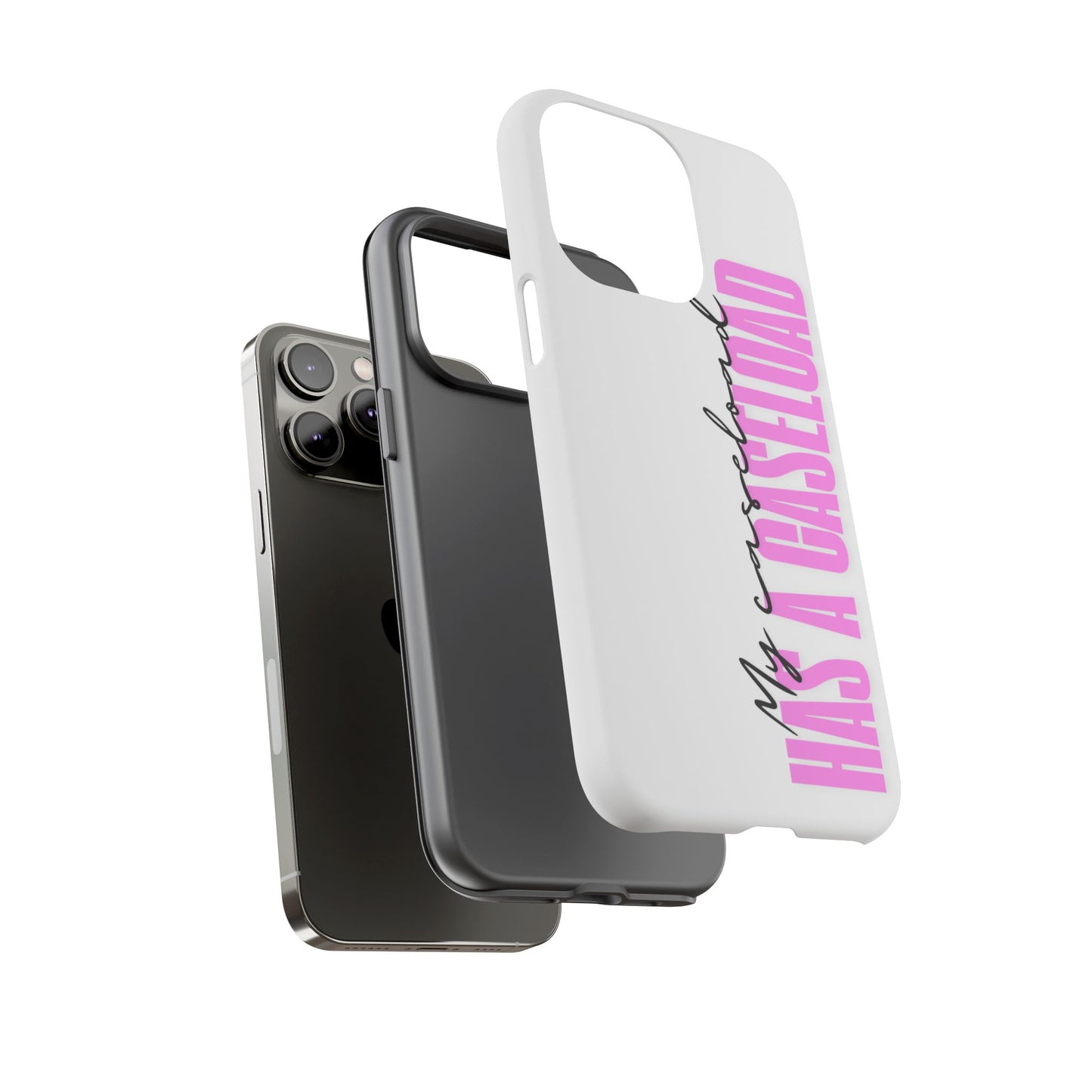 Counselor Phone Case — "My Caseload Has a Caseload" | Pink Tough Case