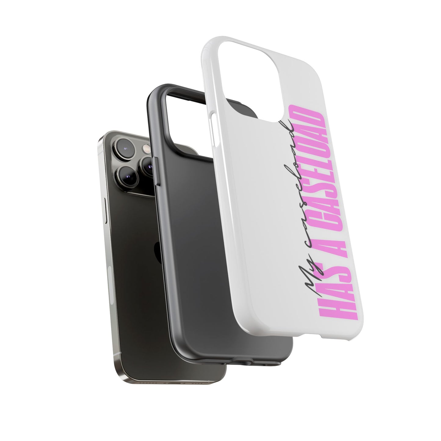 Counselor Phone Case — "My Caseload Has a Caseload" | Pink Tough Case