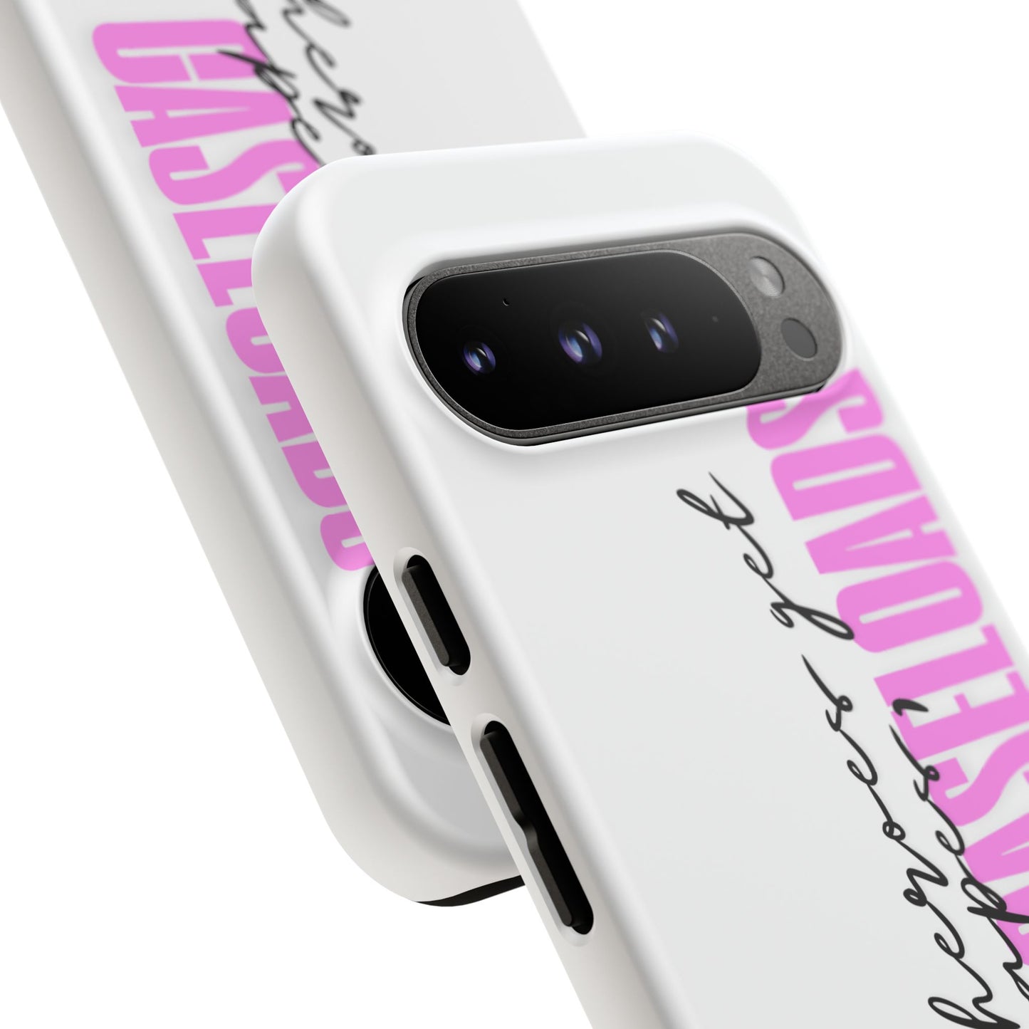 Counselor Phone Case — "Superheroes Get Capes, We Get Caseloads" (Pink Vertical Tough Case)