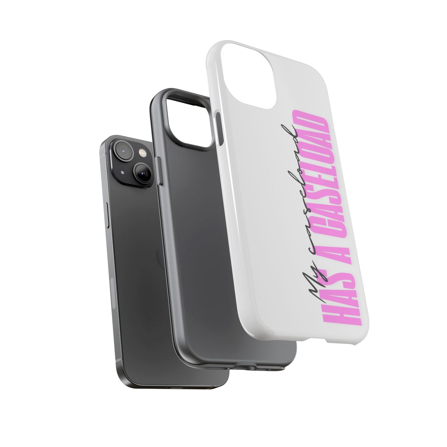 Counselor Phone Case — "My Caseload Has a Caseload" | Pink Tough Case