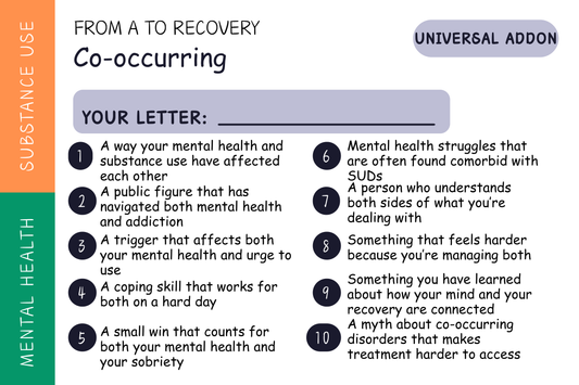 From A to Recovery — Co-occurring Add-on (Universal)