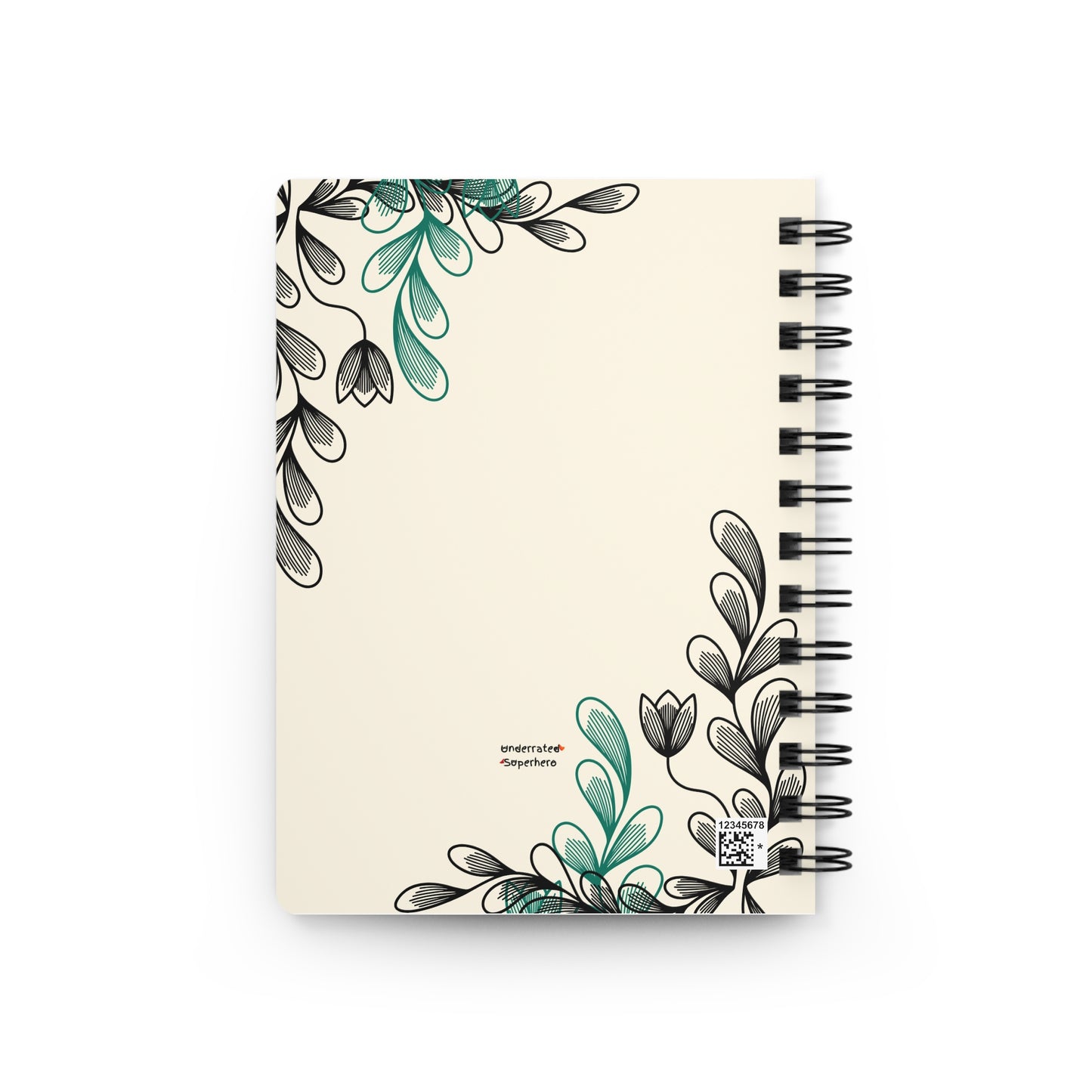 Recovery Affirmation Spiral Journal — "I See It Every Day" | Botanical Teal