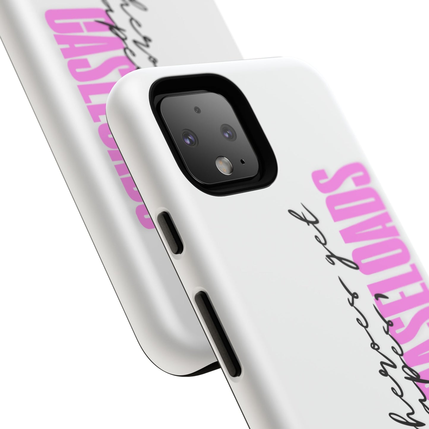 Counselor Phone Case — "Superheroes Get Capes, We Get Caseloads" (Pink Vertical Tough Case)