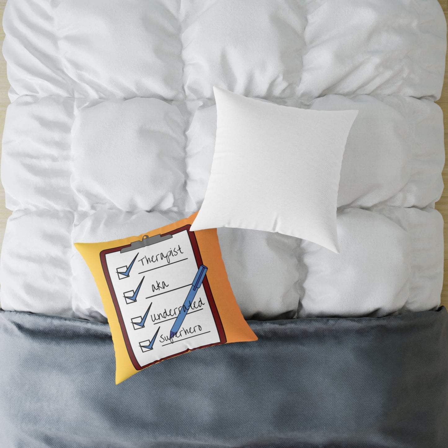 Underrated Superhero Checklist - Throw Pillow