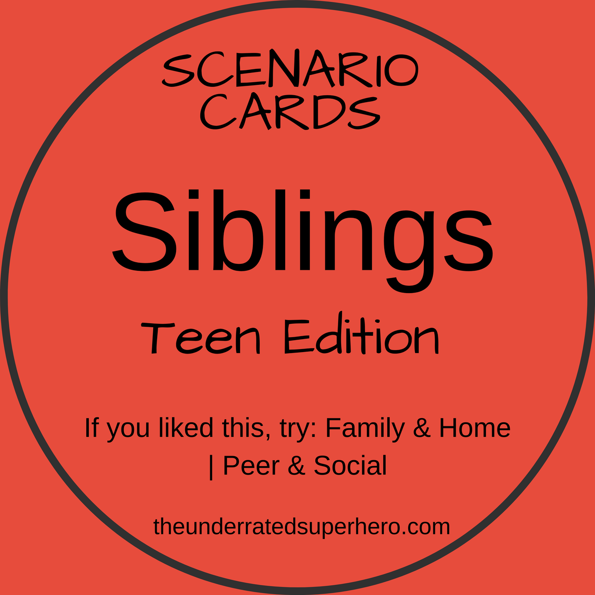 Scenario Cards — Teen Collection