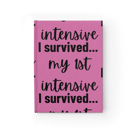"Blank Space, Bold Work" – Pink Hardcover Journal