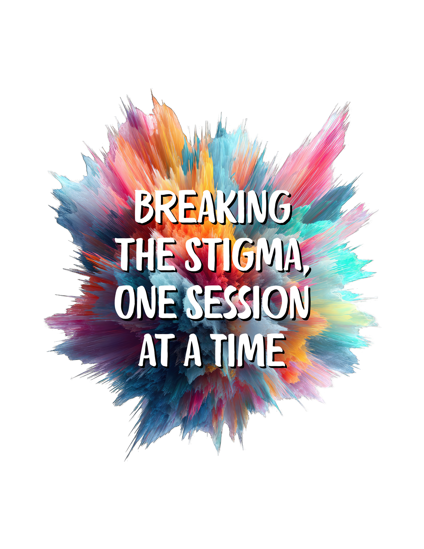 Breaking the Stigma One Session at a Time Sticker | Harm Reduction | Die-Cut
