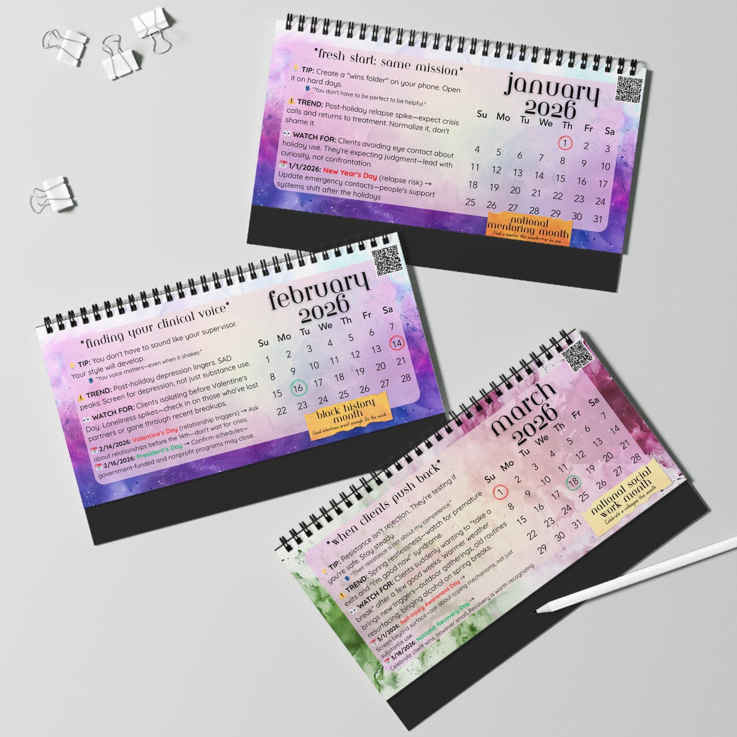 Winter 2026 - New Clinician Calendar Edition (Specialty) — $89