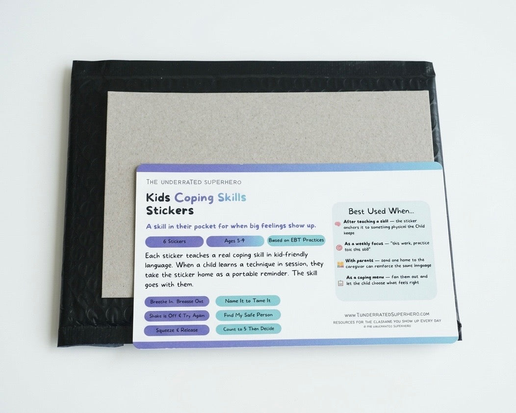 You've Got Good Stuff Inside — Kids Sticker Bundle | Affirmations + Coping Skills | Ages 5–12