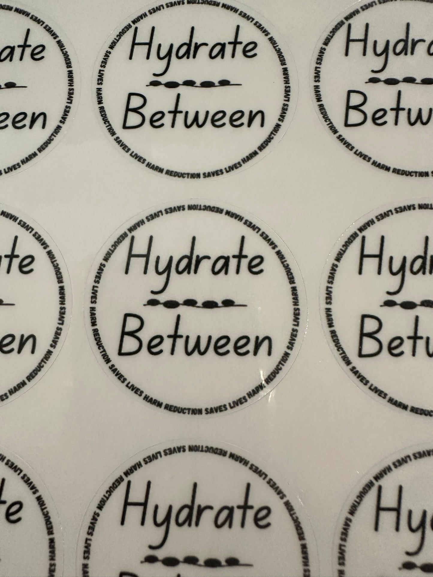 Harm Reduction Sticker Bundle - "Reducing Risk" + "Hydrate Between"