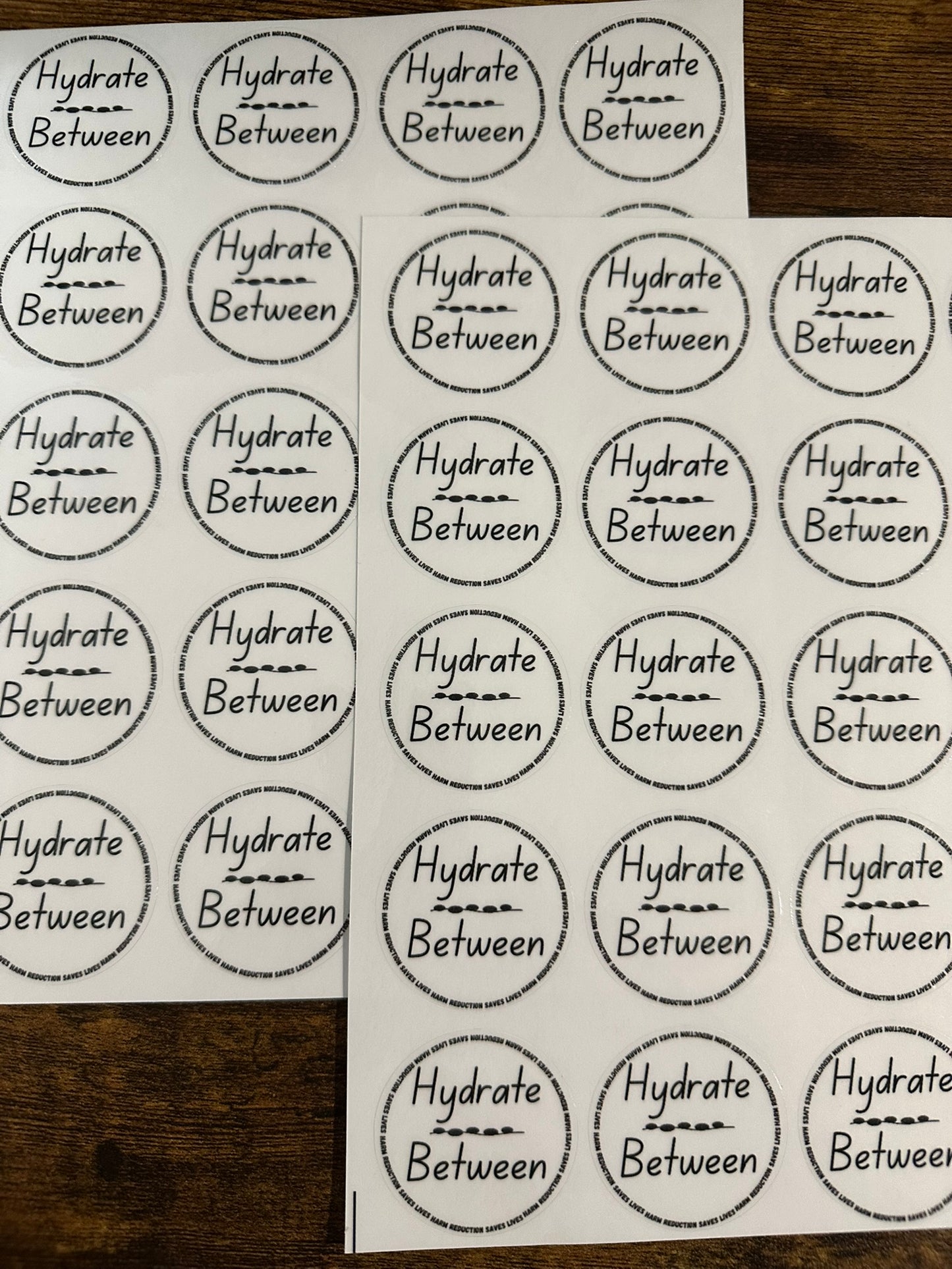 Harm Reduction Sticker Bundle - "Reducing Risk" + "Hydrate Between"