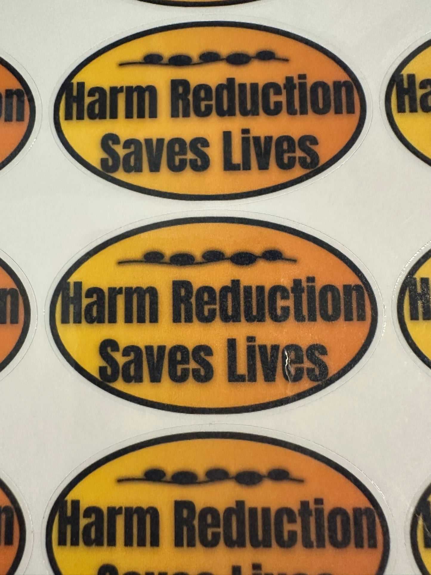 Harm Reduction Saves Lives - Sticker Sheet (18 stickers)