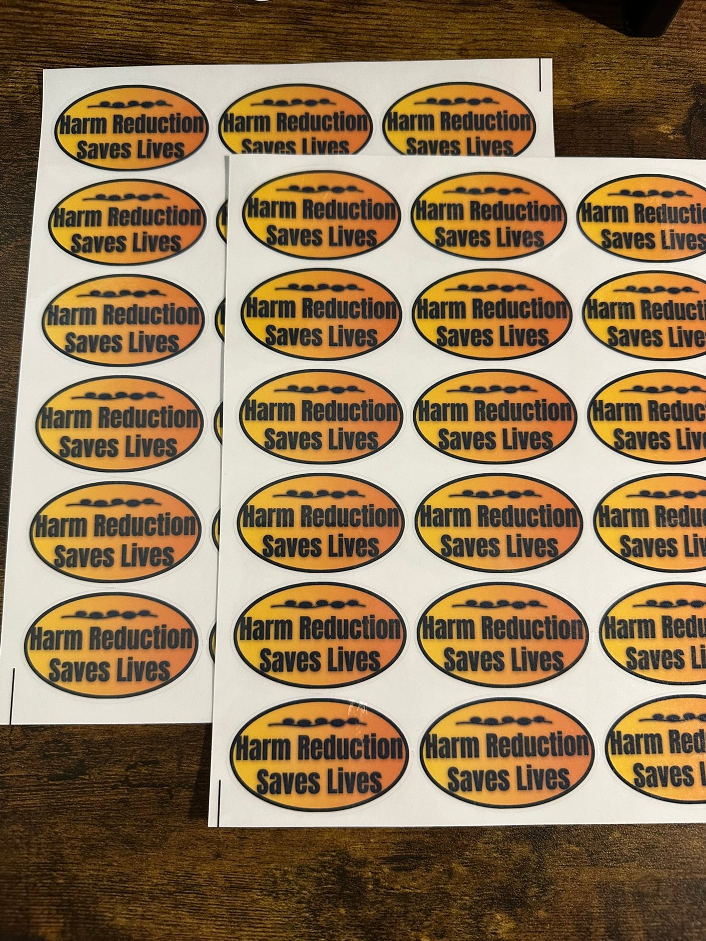 Harm Reduction Saves Lives - Sticker Sheet (18 stickers)