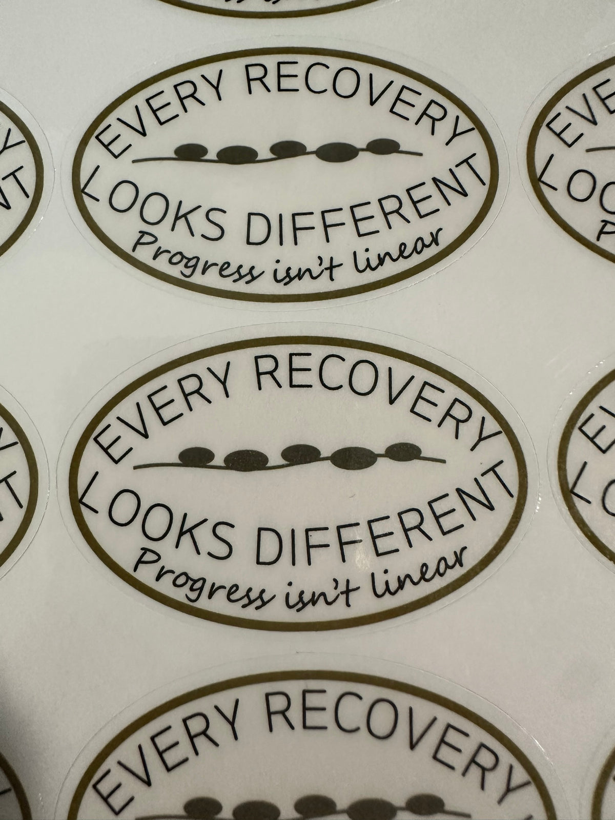Recovery Point Sticker Every Recovery Looks Different Sticker Sheet | Recovery Affirmation ...