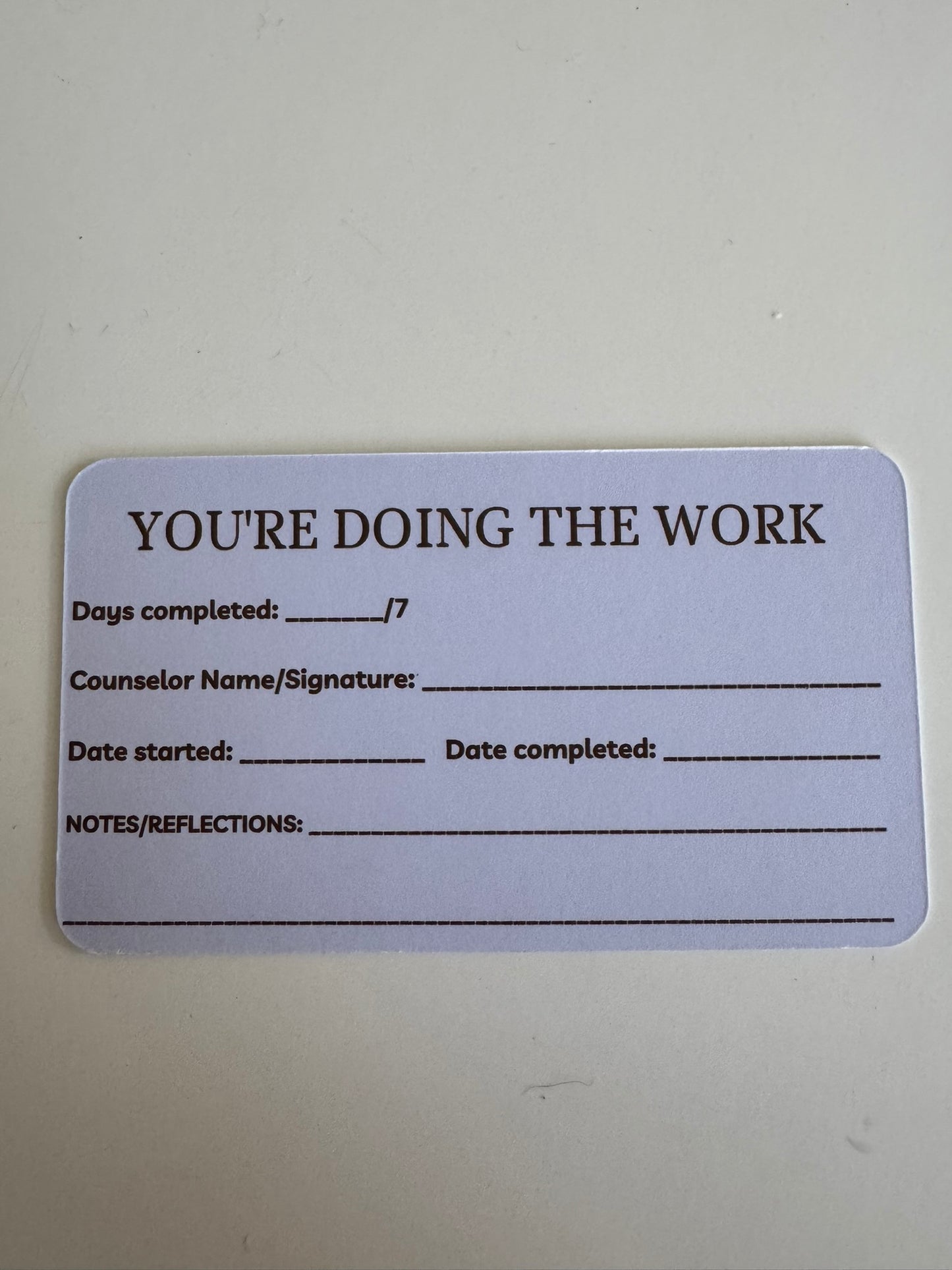 7-Day Challenge Cards - Counselor Pack (10 cards) | Clinical Tool for SUD Treatment