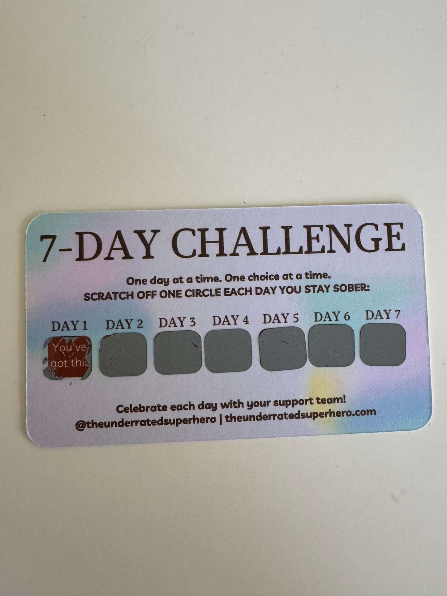 7-Day Challenge Cards - Counselor Pack (10 cards) | Clinical Tool for SUD Treatment