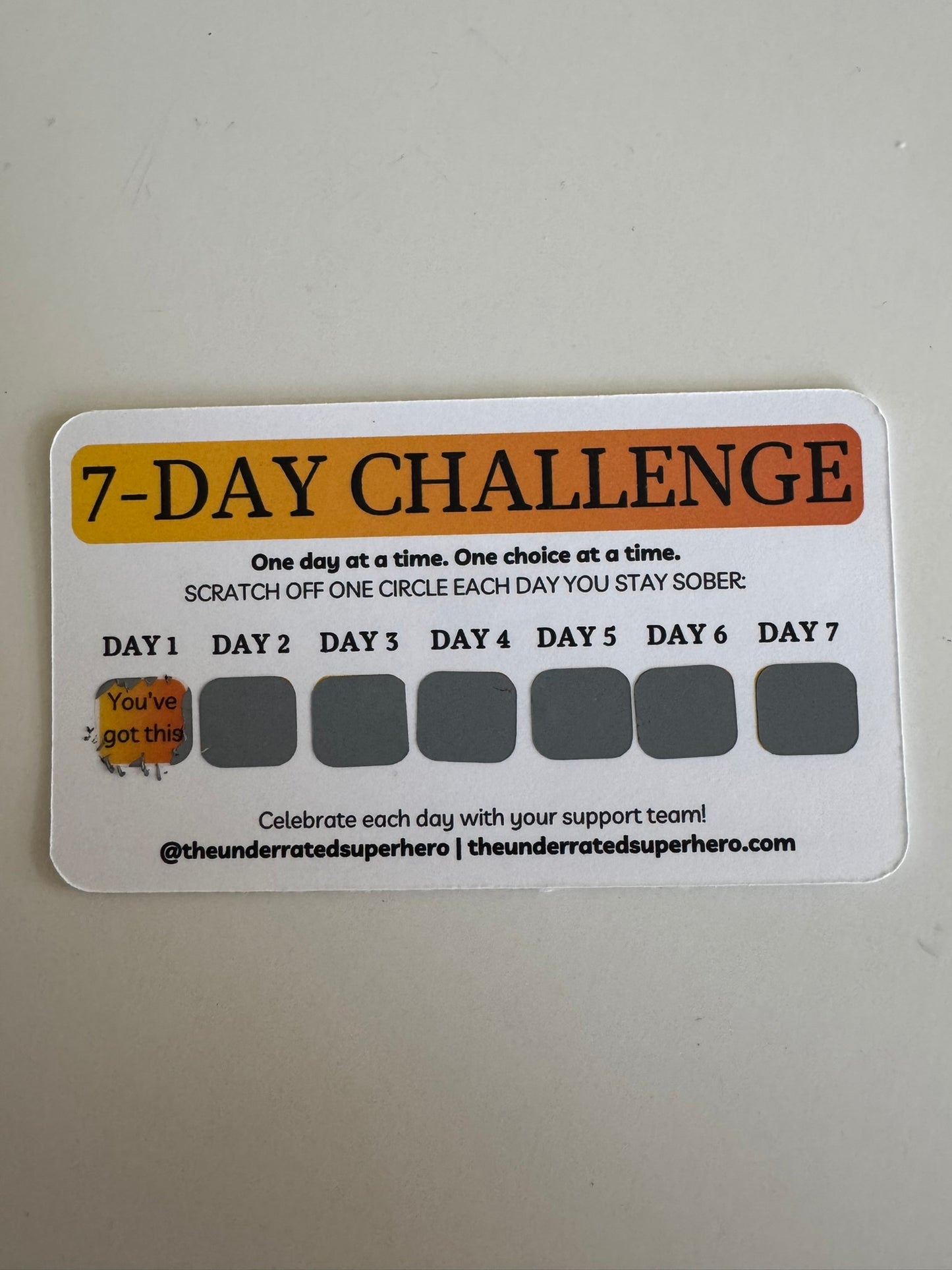 7-Day Challenge Cards - Counselor Pack (10 cards) | Clinical Tool for SUD Treatment