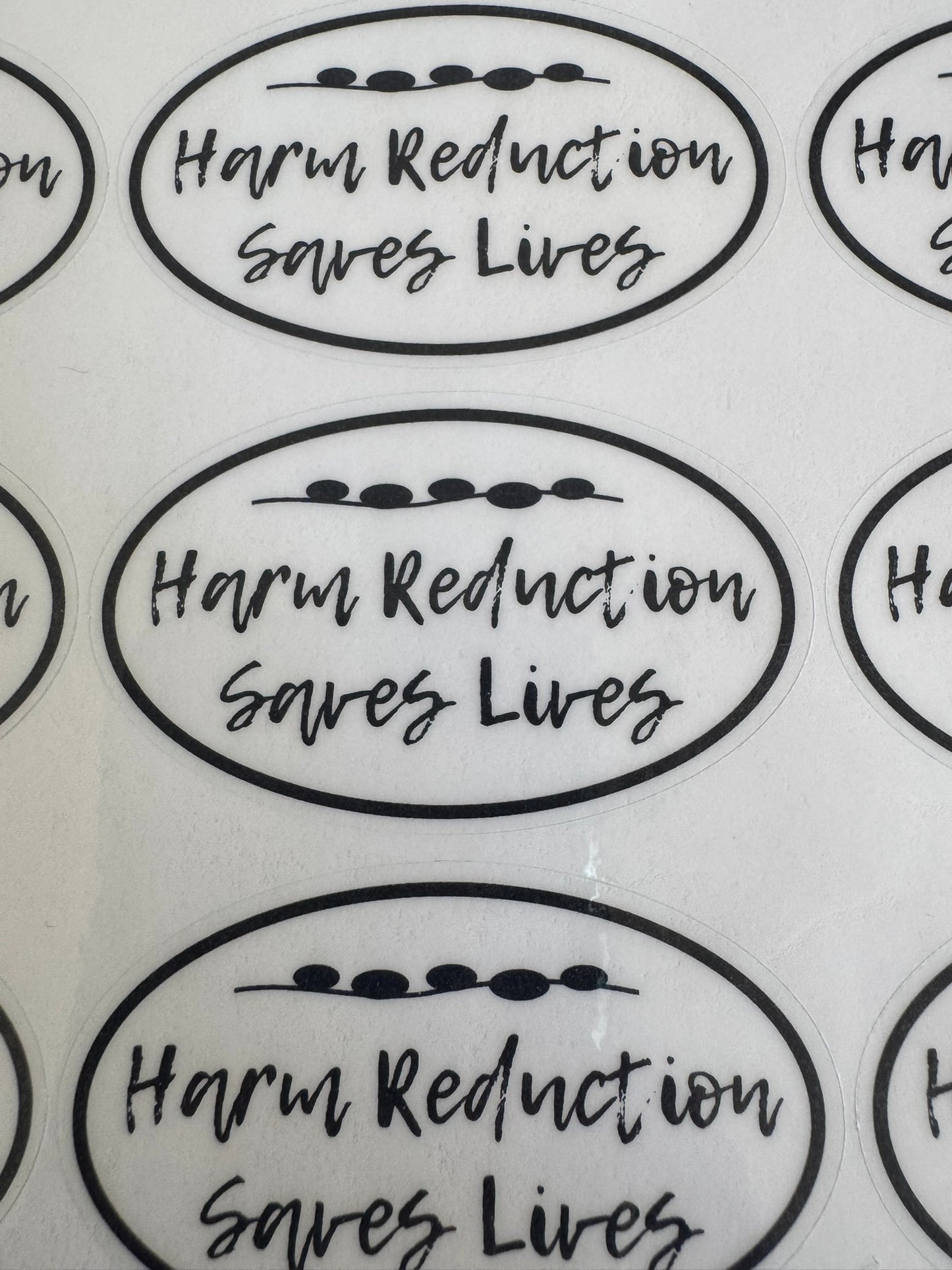 Harm Reduction Saves Lives - Sticker Sheet (18 stickers)