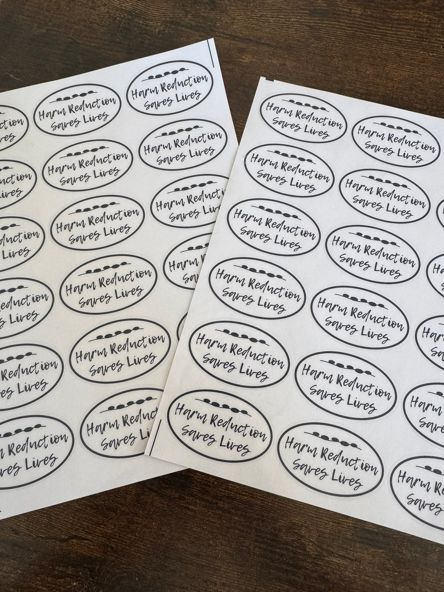 Harm Reduction Saves Lives - Sticker Sheet (18 stickers)