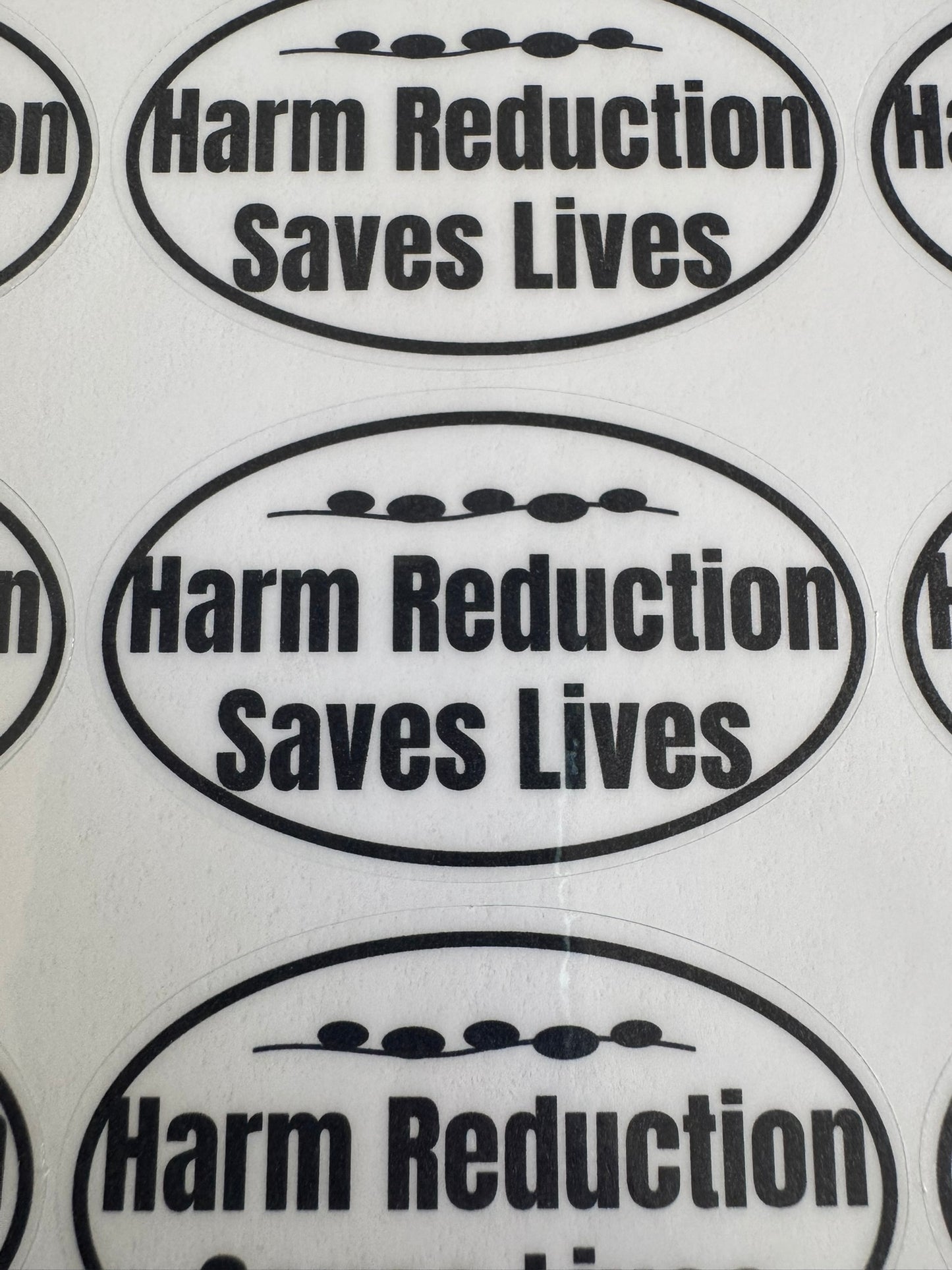 Harm Reduction Saves Lives - Sticker Sheet (18 stickers)