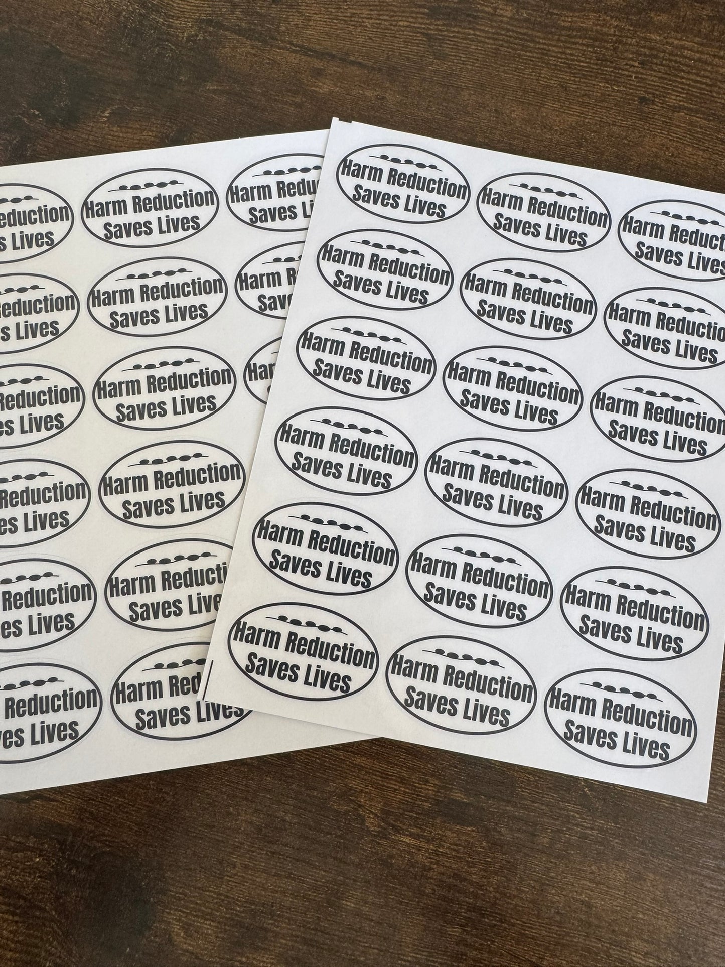 Harm Reduction Saves Lives - Sticker Sheet (18 stickers)