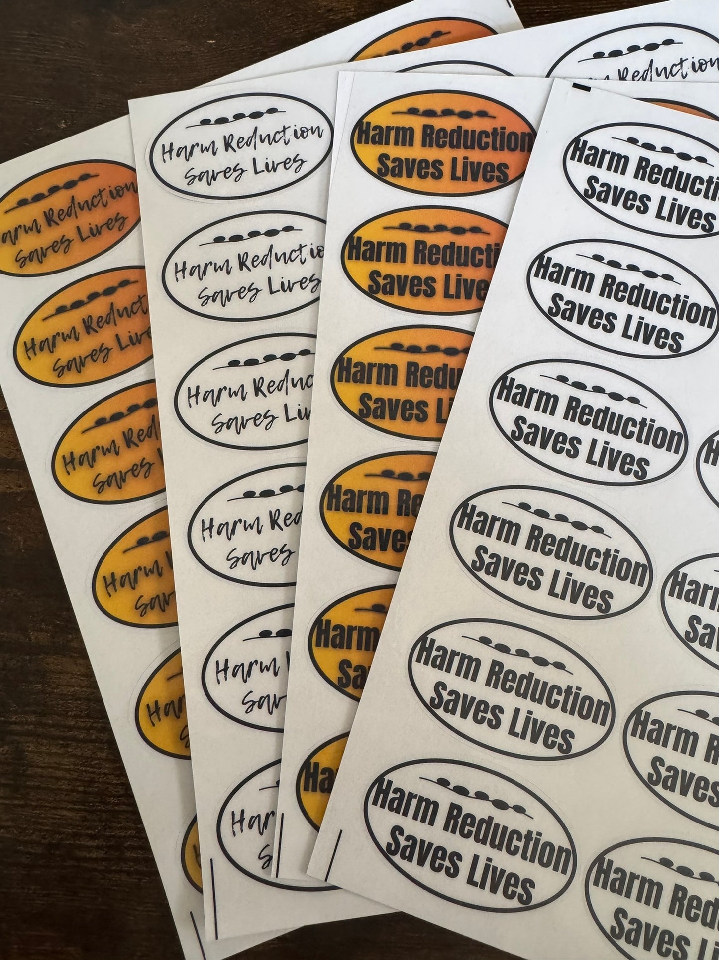 Harm Reduction Saves Lives - Sticker Sheet (18 stickers)