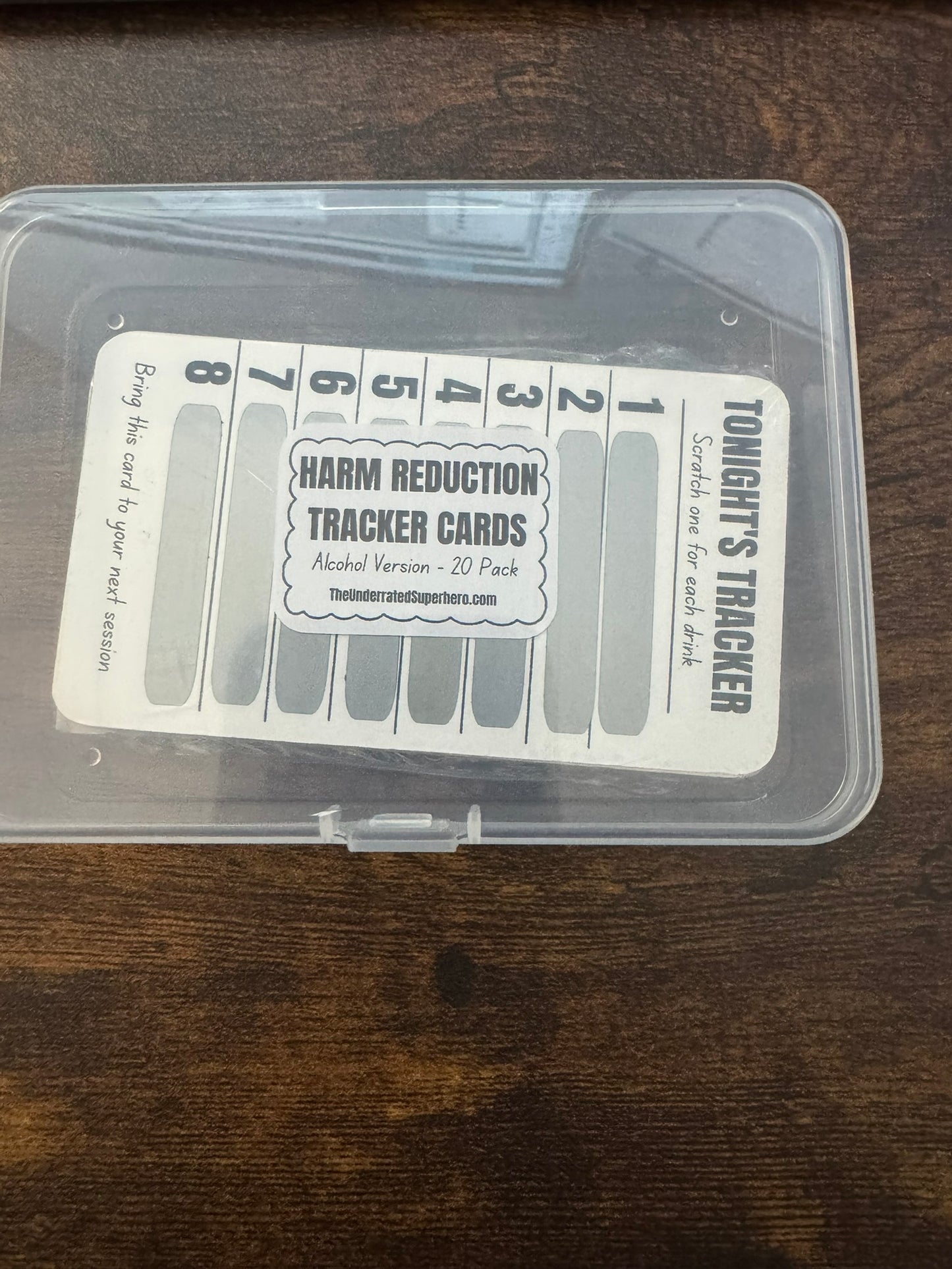 Harm Reduction Tracker Cards - Alcohol Version (10 or 20 card pack)