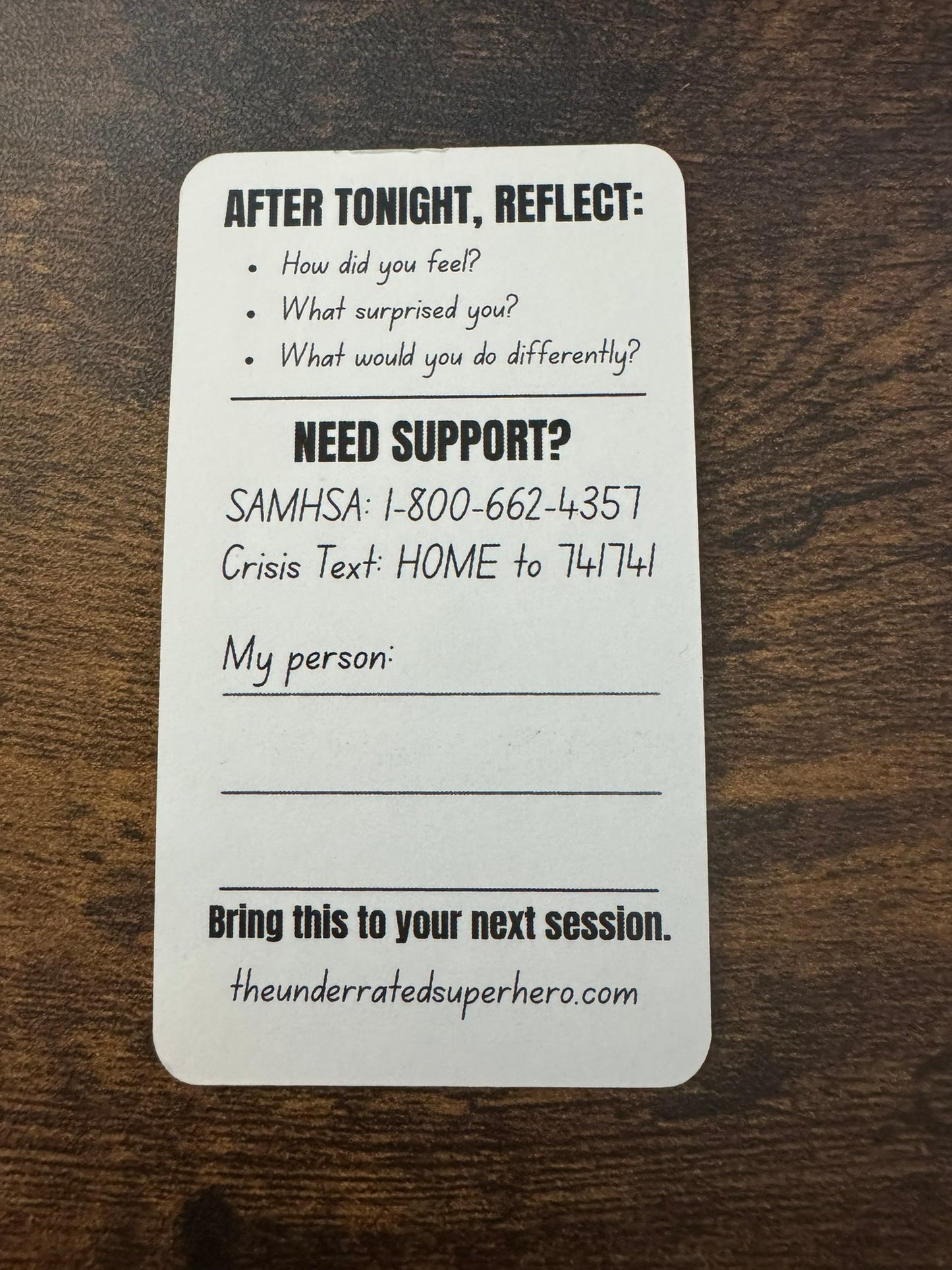 Harm Reduction Tracker Cards - Alcohol Version (10 or 20 card pack)