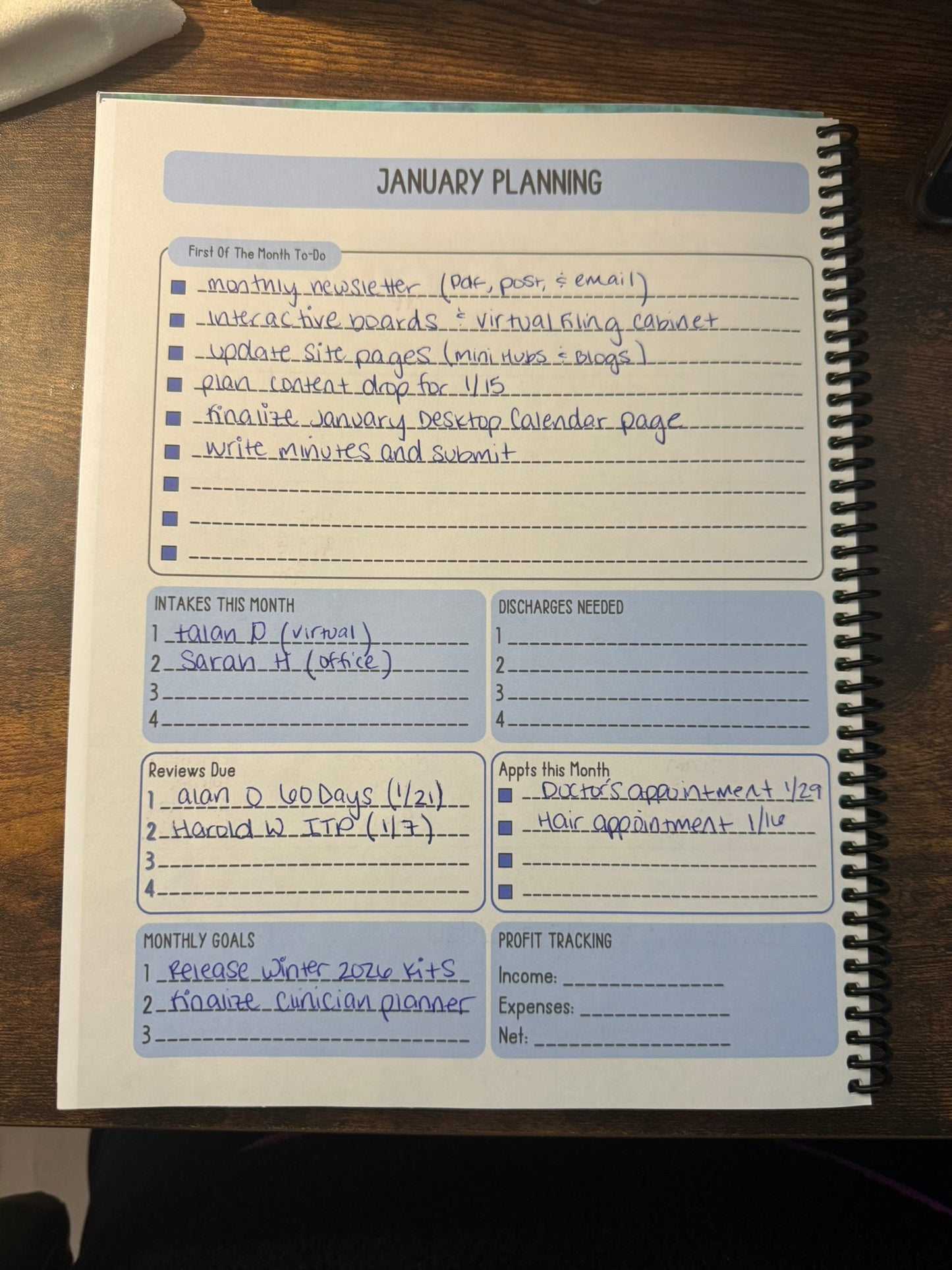 Clinician Planner 2026