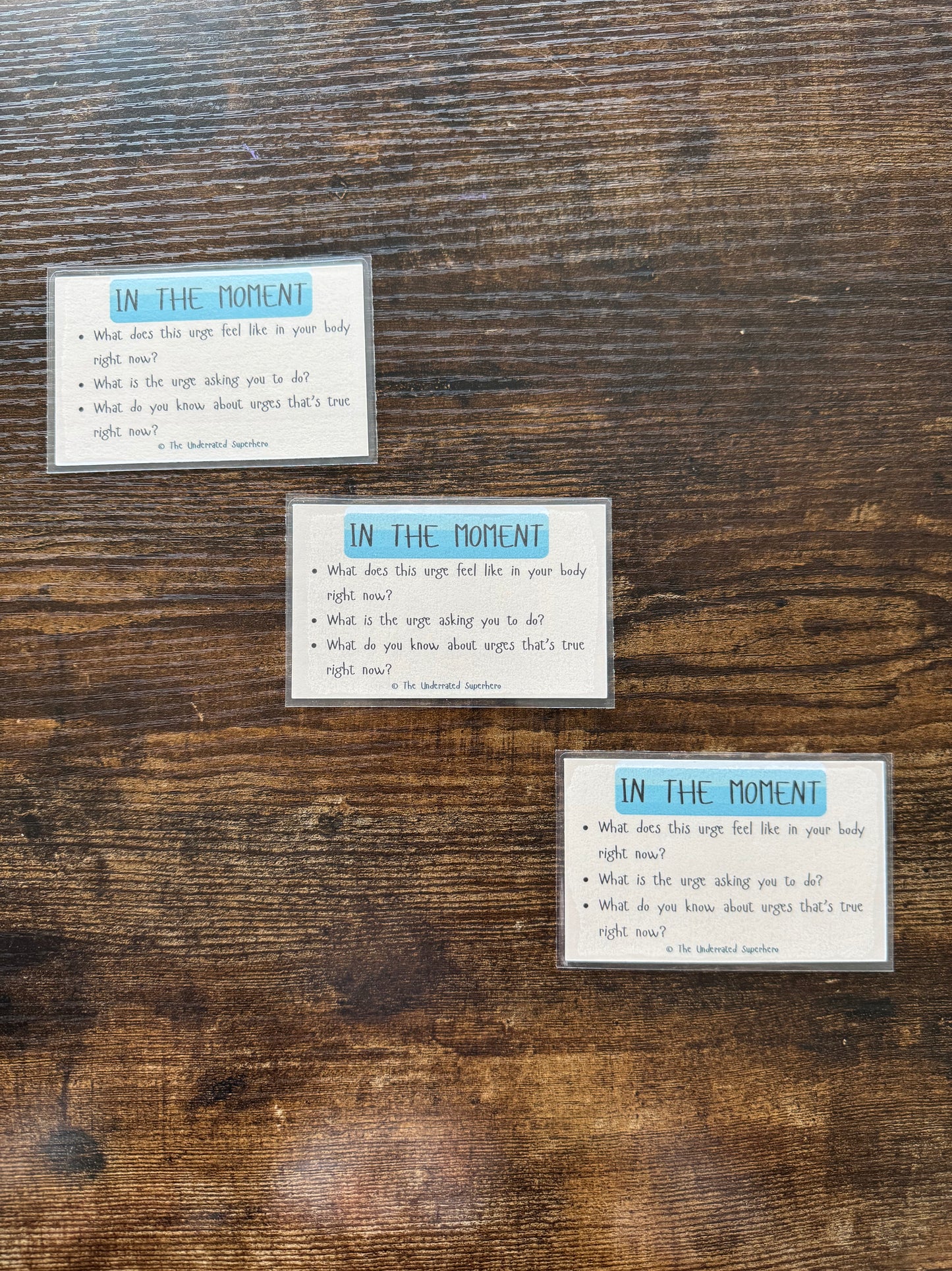 Urge Surfing Wallet Card · A Pocket Reference for Riding Out Cravings