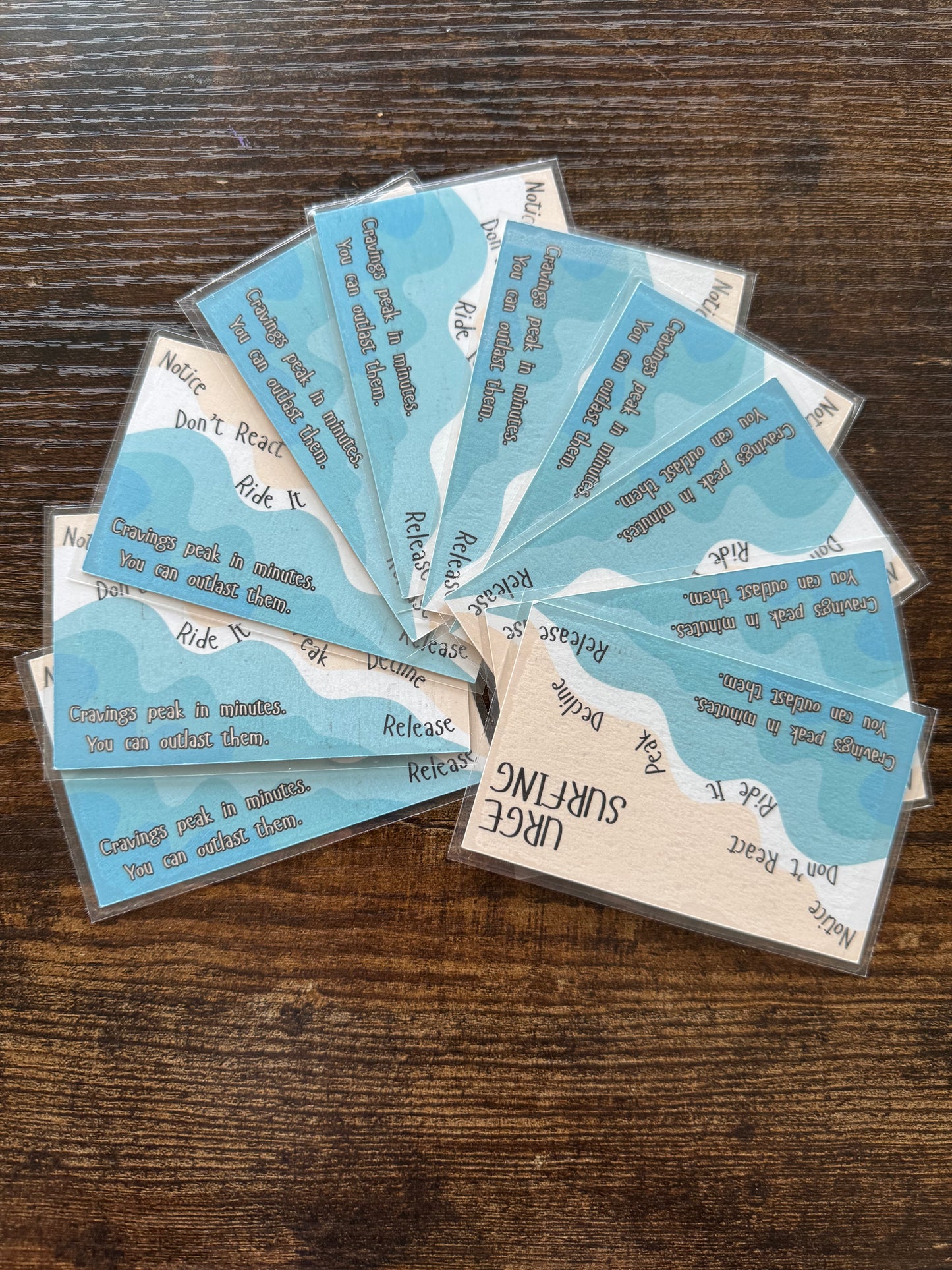 Urge Surfing Wallet Card · A Pocket Reference for Riding Out Cravings