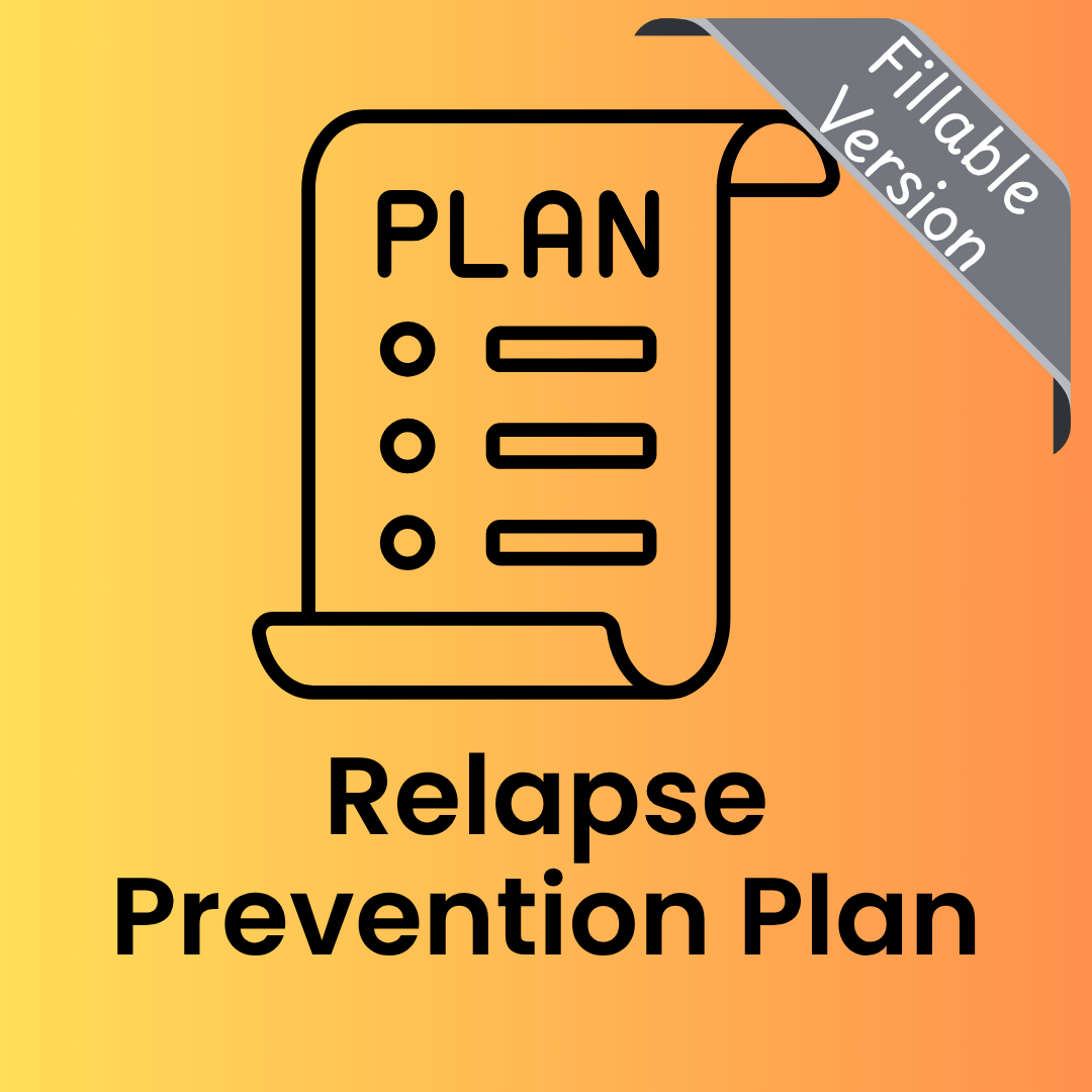 Relapse Prevention Guide Graphics Relapse Prevention Plan Fillable PDF | Worksheet for Addiction ...