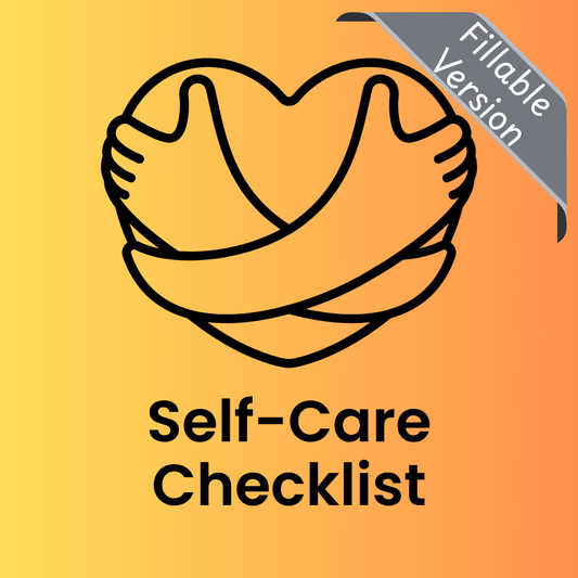 Self-Care Checklist (Fillable PDF)