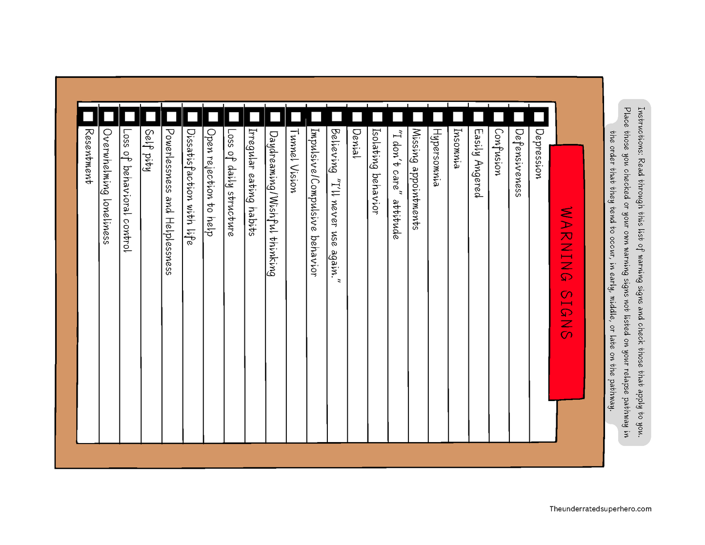 Relapse Pathway (Fillable PDF)