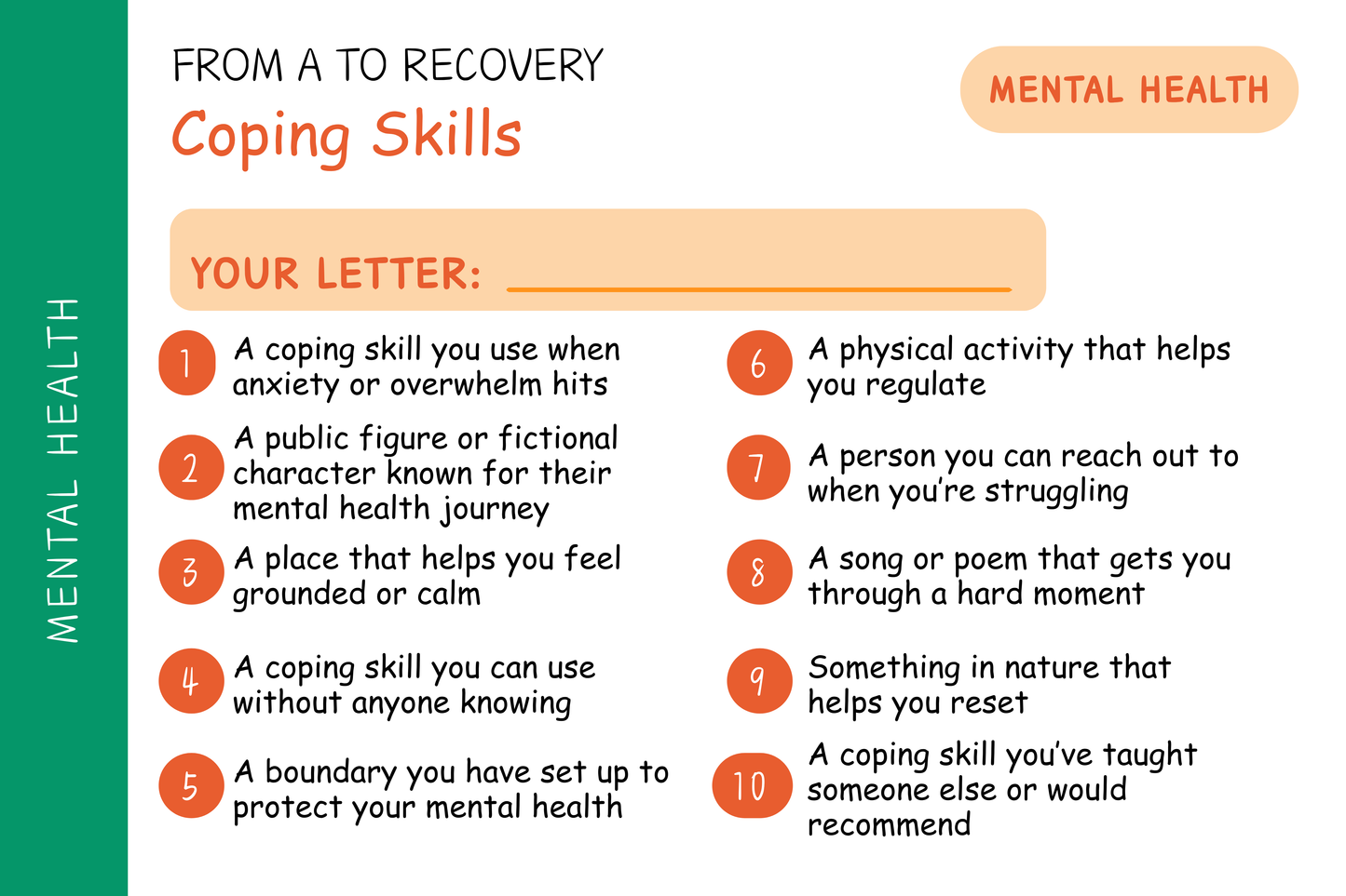 From A to Recovery — Mental Health Edition (Digital Download)