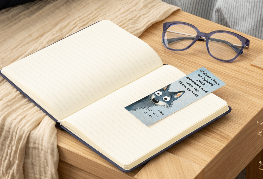 Kids Animal Bookmark Set — Set of 4 | Flamingo, Elephant, Wolf, Dolphin | Ages 5–12